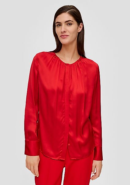 s.Oliver Langarmbluse Bluse Bluse aus Viskose günstig online kaufen
