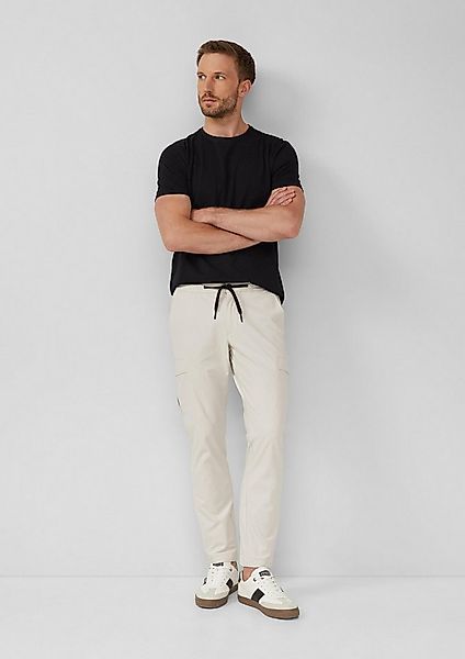 s.Oliver Chinos Hose Sportive Jogpants mit Cargo-Taschen aus elastischem Je günstig online kaufen