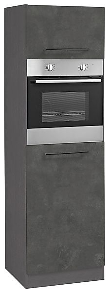 KOCHSTATION "KS-Tulsa" 60 cm breit, 200 cm hoch, für Einbaubackofen, schwar günstig online kaufen