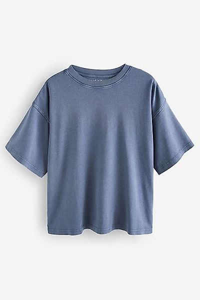 Next T-Shirt Kastiges Relaxed Fit Oversized-T-Shirt, Baumwolle (1-tlg) günstig online kaufen