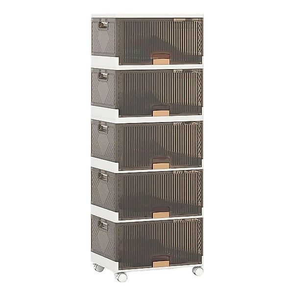 Costway Schuhboxen mit Rollen 5er Set High Tops Bis Größe 46 günstig online kaufen