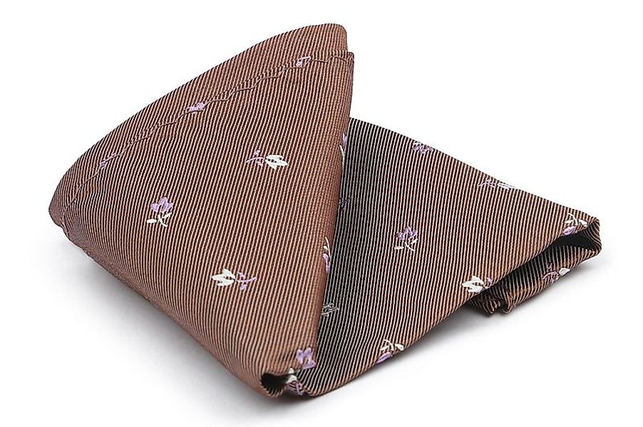 Suitable Seidenkrawatte Blumen Braun - günstig online kaufen