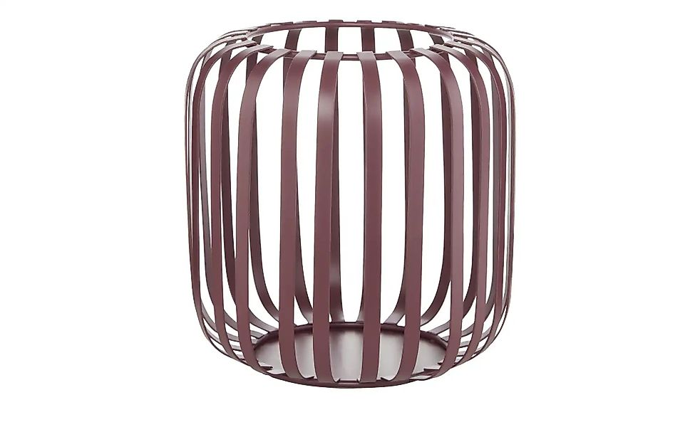 HOME STORY Windlicht   ¦ lila/violett ¦ Metall ¦ Maße (cm): H: 14,5  Ø: 13. günstig online kaufen