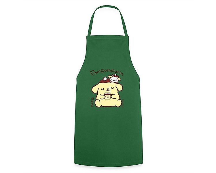 Spreadshirt Kochschürze Pompompurin Trinkt Kaffee Mit Muffin Kochschürze, ( günstig online kaufen
