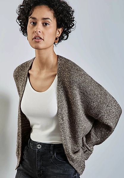 STREET ONE Cardigan in offener Form, in melierter Optik günstig online kaufen