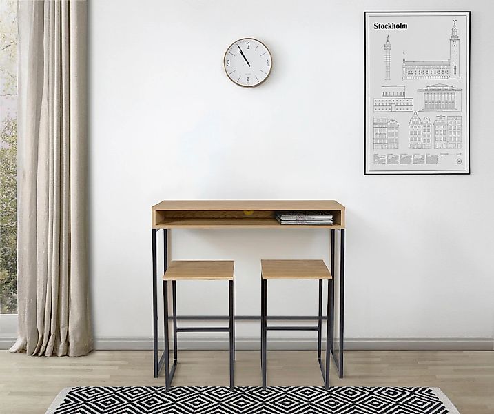 Woodman Schreibtisch "Dominic" im schönen Design, Breite 100 cm, FSC-zertif günstig online kaufen