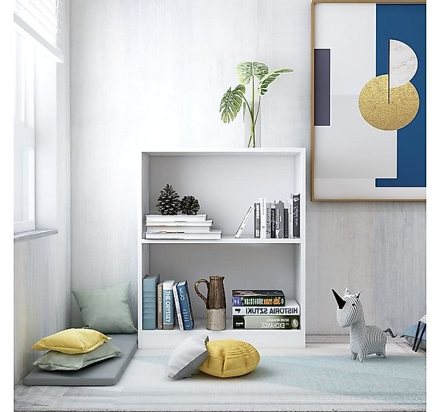 furnicato Bücherregal Weiß 60x24x76 cm Holzwerkstoff, 1-tlg. günstig online kaufen