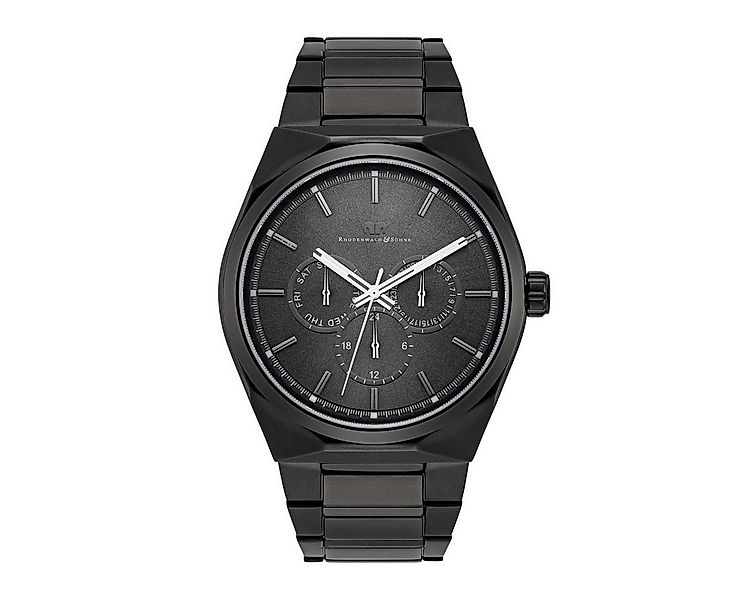 Rhodenwald & Söhne Multifunktionsuhr Cooledge schwarz, aus Edelstahl günstig online kaufen