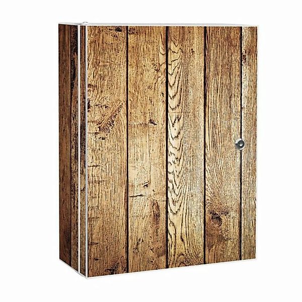 banjado Medizinschrank Stahl Geöltes Holz (abschließbar, 3 große und 2 klei günstig online kaufen