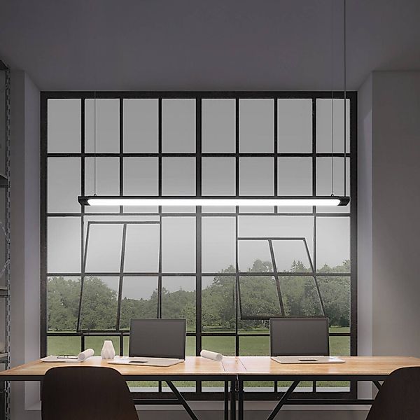 OSRAM LED-Hängeleuchte Office line Slab schwarz 4.000 K DIM günstig online kaufen