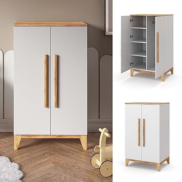 VitaliSpa® Kleiderschrank Malia, Weiß/Eiche, 70 x günstig online kaufen