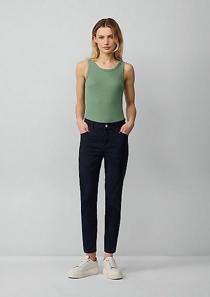 s.Oliver Stoffhose Ankle-Hose im Slim Fit aus Baumwollsatin Frontpasse günstig online kaufen