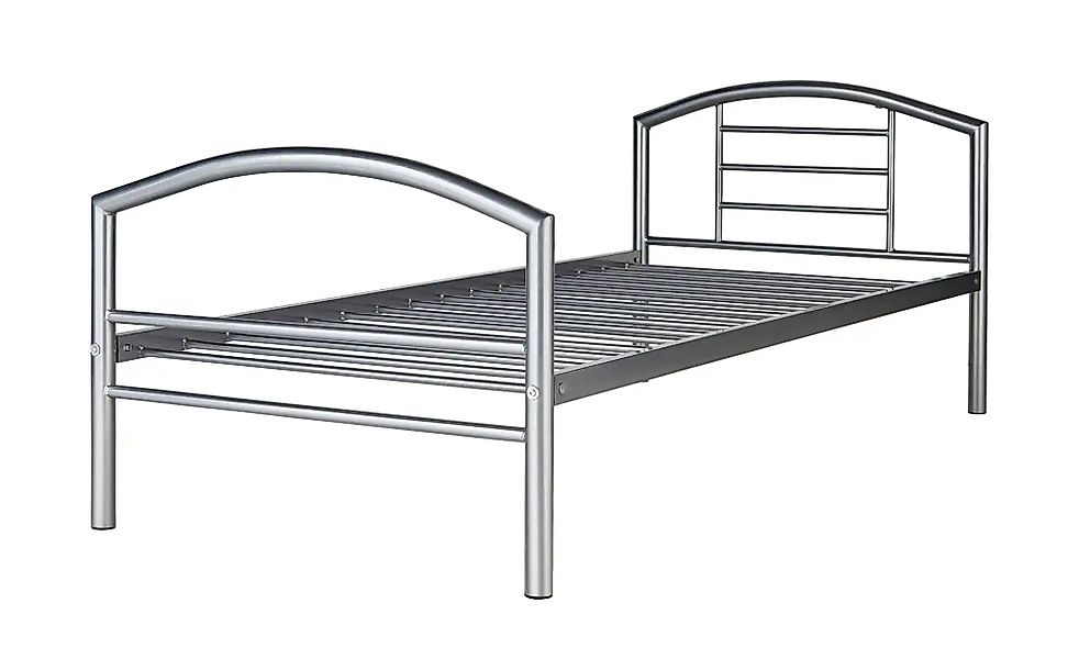 Metallbett  Karina ¦ grau ¦ Maße (cm): B: 97 H: 79 Betten > Bettgestelle - günstig online kaufen