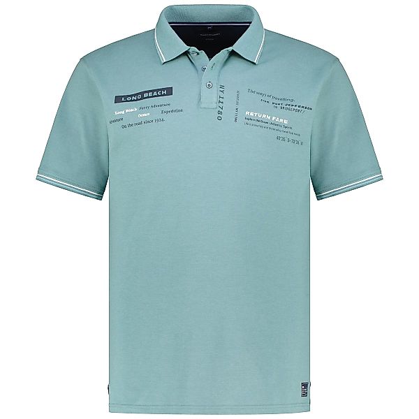 CASA MODA Poloshirt mit Print Farbe türkis Größe: 6XL günstig online kaufen