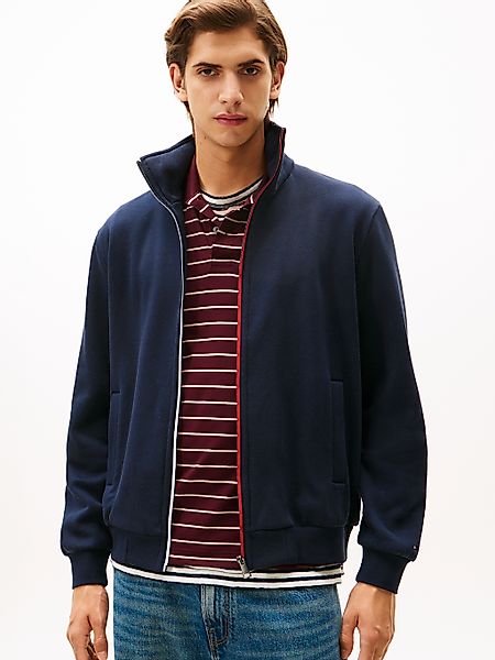 Tommy Hilfiger Blouson "GLOBAL STRIPE ZIP THROUGH" ohne Kapuze Sweatjacke F günstig online kaufen