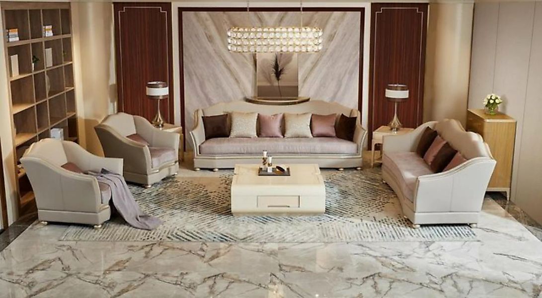 JVmoebel Sofa Luxus Wohnzimmer Möbel Design Sitzpolster Sofagarnitur, Made günstig online kaufen
