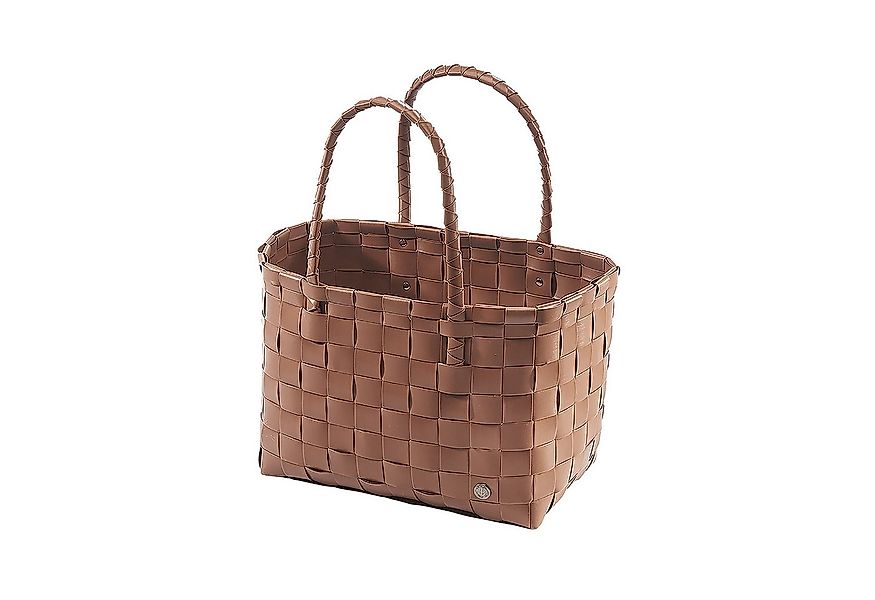 Kobolo Shopper Einkaufstasche TOFFEE XXL aus PE mit PU Henkeln (1 Stück) günstig online kaufen