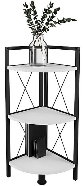 VCM Standregal Holz Metall Eckregal Bücher Regal Insasi 2fach günstig online kaufen