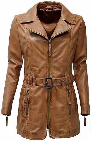 Zimmert Leather Ledermantel Lara weiches Lammnappa, Bordo Rot, Cognac, Schw günstig online kaufen