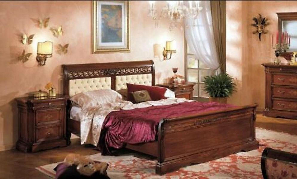 JVmoebel Holzbett Bett Doppelbett Holzbett Möbel Massivholz Schlafzimmer De günstig online kaufen