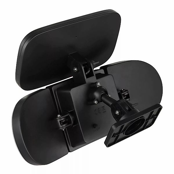 Globo Solarleuchte Kunststoff Sensor 19,1 cm Schwarz Matt günstig online kaufen