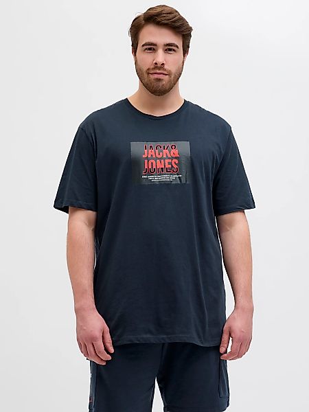 Jack & Jones PlusSize Rundhalsshirt "JJHUDSON TEE SS CREW NECK PLS" günstig online kaufen