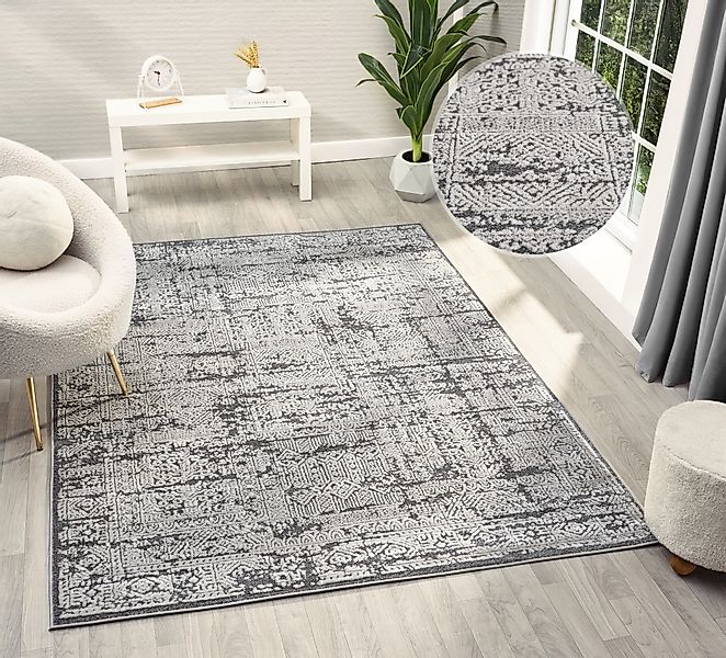 my home Teppich »Selin« rechteckig 9 mm Höhe dezenter Glanz, Schrumpf-Garn- günstig online kaufen