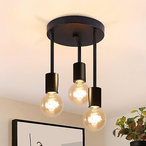 ZMH Deckenleuchte Whonzimmer 3/4 Flammig Industriedesign günstig online kaufen