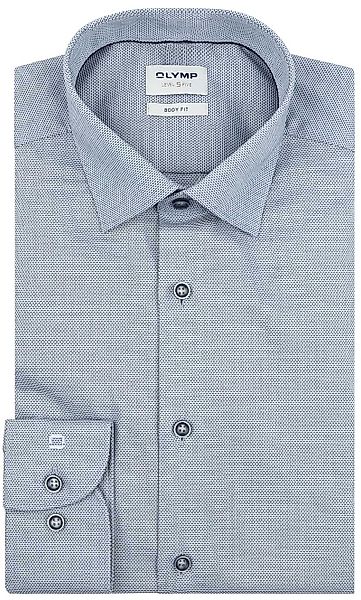 OLYMP Level Five Hemd Structure Blau Extra Lange Ärmel - Größe 44 günstig online kaufen