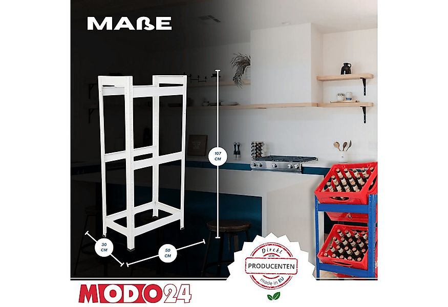 Modo24 Kastenständer Helios Kistenregal Metall, Kellerregal für 2-3 Kisten, günstig online kaufen