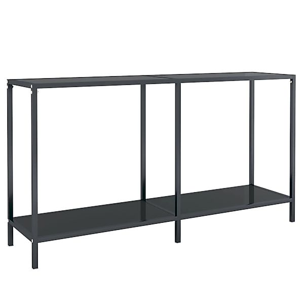 vidaXL Konsolentisch Schwarz 140x35x75,5 cm Hartglas Modell 3 günstig online kaufen