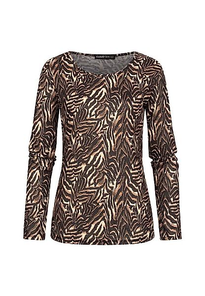 CLOUD 5IVE Longsleeve CLOUD 5IVE Langarm Shirt Longsleeve mit Animal Print günstig online kaufen