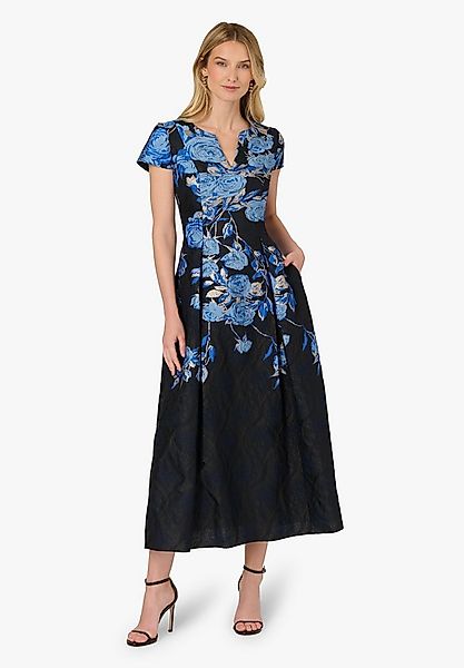 Adrianna Papell Midikleid Split Neck Jacquard Dress Romantic and modern ele günstig online kaufen