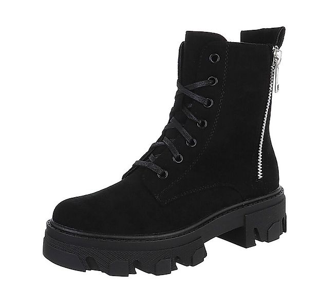 Ital-Design Damen Schnürschuhe Freizeit Schnürstiefelette (87118196) Blocka günstig online kaufen