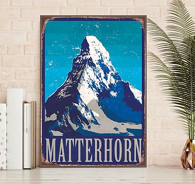 queence Metallbild "Matterhorn", (1 St.), Stahlschilder günstig online kaufen