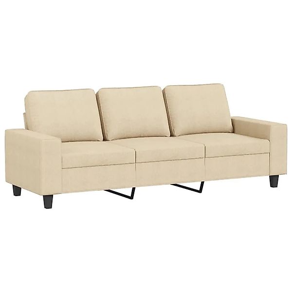 vidaXL 3-Sitzer-Sofa Creme 180 cm Stoff 359401 günstig online kaufen