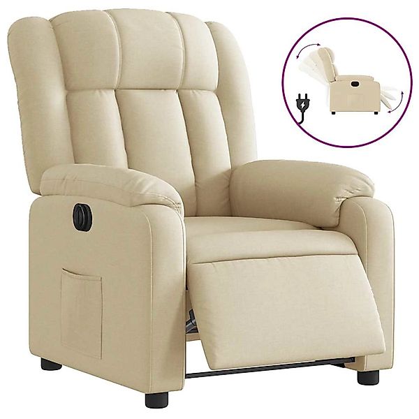 vidaXL Relaxsessel Elektrisch Creme Stoff 3205301 günstig online kaufen