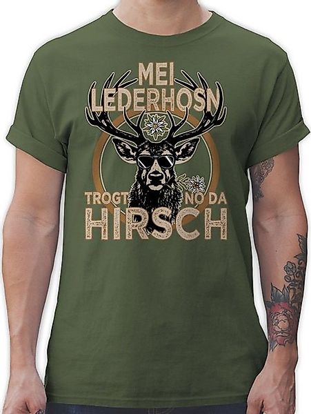 Shirtracer T-Shirt Trachten Outfit Lederhose Spruch Trägt der Hirsch Mode f günstig online kaufen