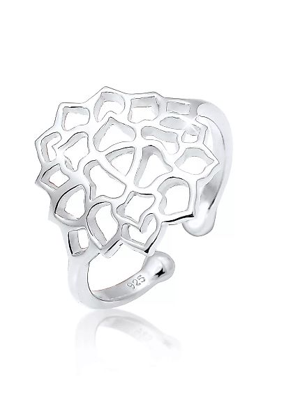 Elli Fingerring "Lotusblume Ornament 925 Sterling Silber" günstig online kaufen