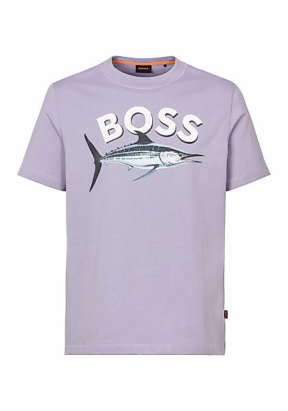 BOSS ORANGE T-Shirt "Te Bossfish" Rundhalsausschnitt, Regular Fit, großer D günstig online kaufen