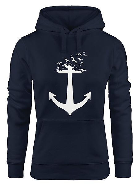 MoonWorks Hoodie Hoodie Damen Anker Vögel günstig online kaufen