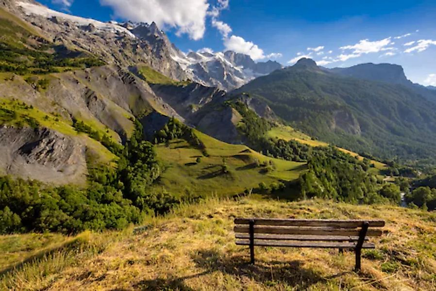 Papermoon Fototapete »BERGE-NATUR LANDSCHAFT GEBIRGE ALPEN BÄUME WALD TAPET günstig online kaufen