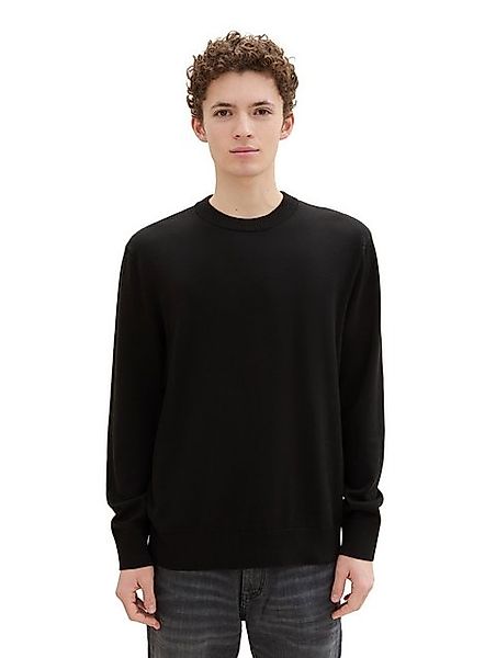 TOM TAILOR Denim Strickpullover in melierter günstig online kaufen