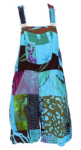 Guru-Shop Hose & Shorts Goa Shorts, kurze Patchwork Latzhose, upcycling.. a günstig online kaufen