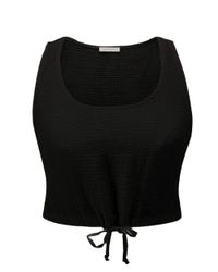 SASSYCLASSY Crop-Top Musselin Trägertop für Damen günstig online kaufen