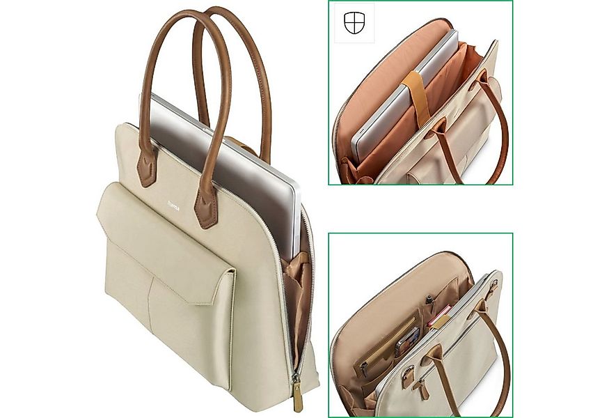 Hama Laptoptasche Notebook-Tasche Handtasche 13,3" bis 14,9" Beige (Noteboo günstig online kaufen