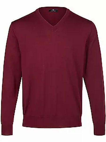 V-Pullover Peter Hahn rot günstig online kaufen