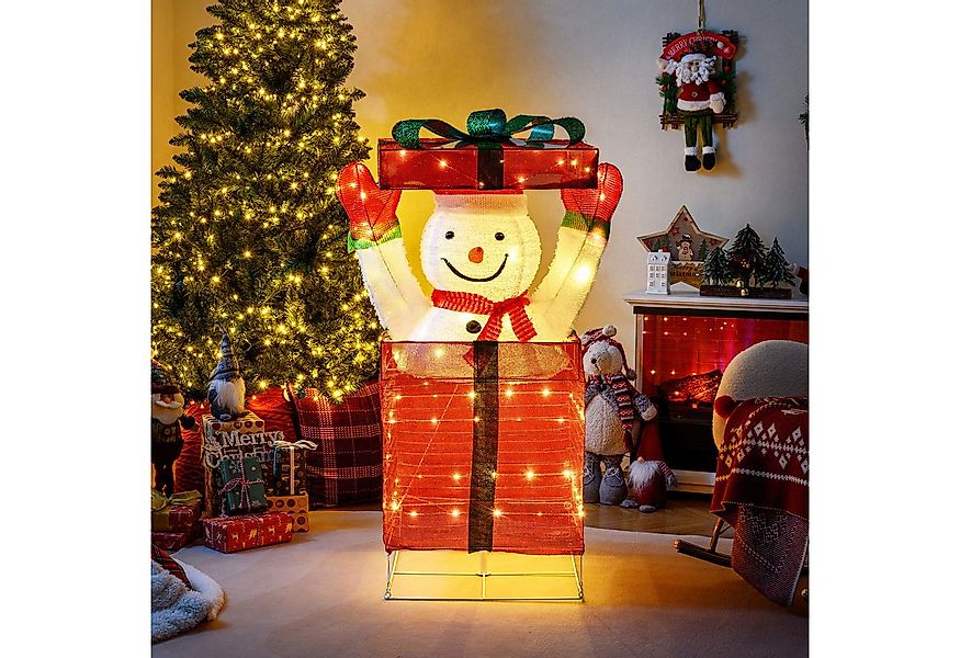 COSTWAY Schneemann (1 St), LED Weihnachtsdeko, Weihnachtsfigur, XXL günstig online kaufen