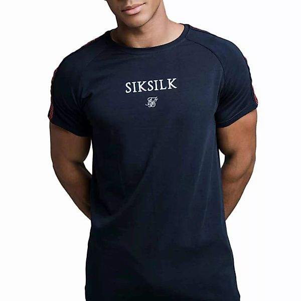 Siksilk Exhibit Pro Gym Kurzärmeliges T-shirt XL Navy günstig online kaufen