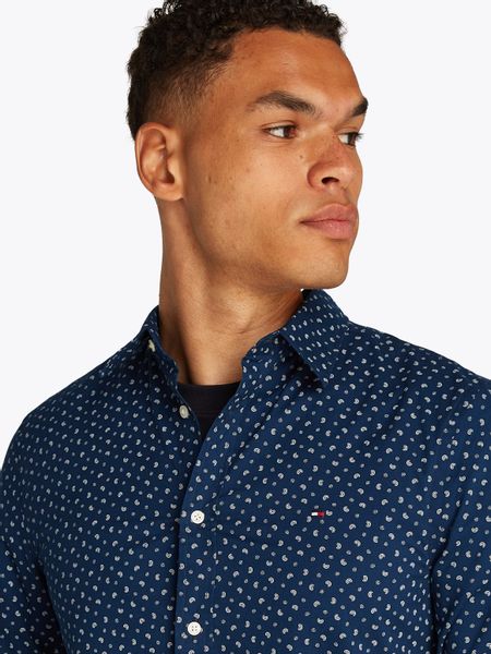Tommy Hilfiger Langarmhemd FLEX POPLIN AOP günstig online kaufen